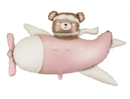 balon-foliowy-mis-w-samolocie-94-x-61-cm-jasny-rozowy-baby-shower-urodziny