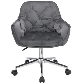 fotel-obrotowy-welurowy-szary-srebrna-podstawa-na-kolkach-krzeslo-biurowe