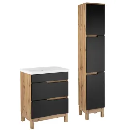 zestaw-lazienkowy-60cm-2s-alma-slupek-dab-wotan-czarny-mat