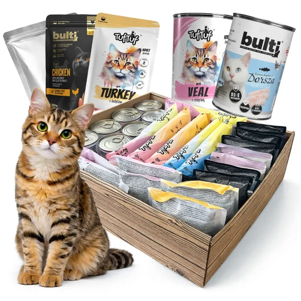 Karma mokra dla kota Mega Box mix form i smaków Kocie Smaki 5 kg