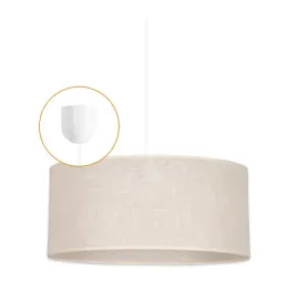 lampa-wiszaca-sufitowa-1xe27-ecru-ekri-35-cm-led-kolory-do-wyboru