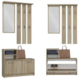 garderoba-do-przedpokoju-zestaw-wieszak-lustro-szafka-na-buty-dab-sonoma