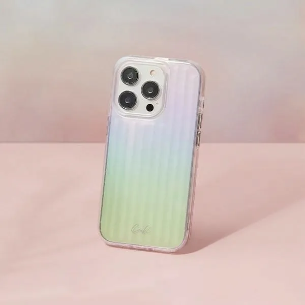 uniq-etui-coehl-linear-iphone-14-pro61-opalowy-iridescent-stan-nowy