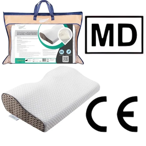 poduszka-ortopedyczna-do-spania-na-boku-i-brzuchu-profilowana-pianka-memory-stan-opakowania-oryginalne