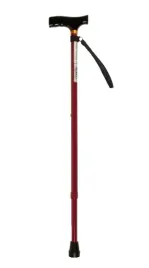 laska-inwalidzka-regulowana-z-drewniana-raczka-czerwona