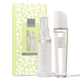 avon-zestaw-prezentowy-pur-blanca-woda-toaletowa-50ml-mgielka-do-ciala