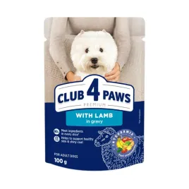 club-4-paws-premium-mokra-karma-dla-psow-malych-ras-jagniecina-w-sosie-100g