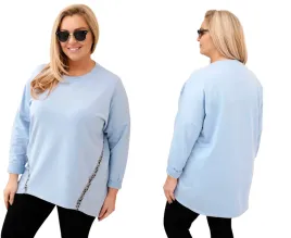 niebieska-bluzka-damska-bawelniana-plus-size-z-lampasem-i-dluzszym-tylem