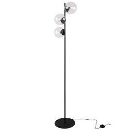 lampa-stojaca-podlogowa-czarna-loft-szklane-przezroczyste-kule-nowoczesna