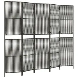 parawan-5-panelowy-szary-polirattan