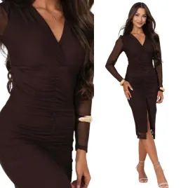 komfortowa-elegancka-damska-sukienka-s-36-kolor-brazowy-821135