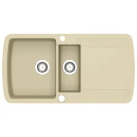 granitowy-zlewozmywak-dwukomorowy-bezowy