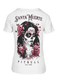koszulka-damska-t-shirt-pit-bull-santa-muerte-rose-biala