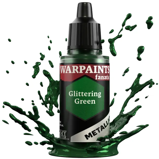 FARBKA THE ARMY PAINTER WARPAINTS FANATIC - METALLIC - GLITTERING GREEN 18m