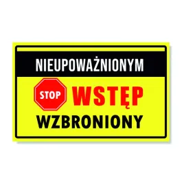 tabliczka-nieupowaznionym-wstep-wzbroniony-30x19-pcv