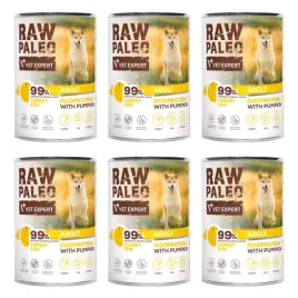 raw-paleo-puppy-mokra-karma-dla-szczeniat-indyk-i-dorsz-6x400g-zestaw