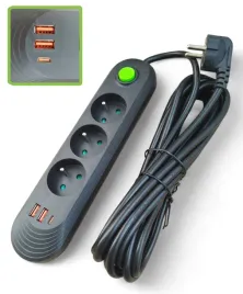 przedluzacz-listwa-zasilajaca-5m-2500w-3-gniazda-2xusb-a-1xusb-c-ladowarka