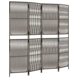 parawan-4-panelowy-brazowy-polirattan