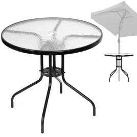 stolik-kawowy-ogrodowy-okragly-80-cm-na-balkon-szklany-otwor-na-parasol