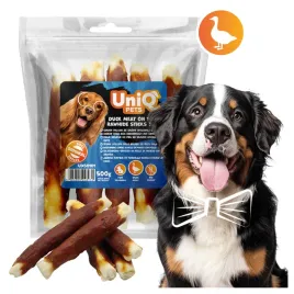 uniq-pets-przysmaki-dla-psa-kabanos-z-kaczki-i-skory-wolowej-500g