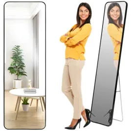 duze-lustro-stojace-wiszace-rozstawiane-czarna-metalowa-rama-159x39-cm