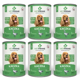 vetprime-karma-mokra-dla-psa-monobialkowa-adult-kaczka-6x400g