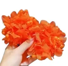 gumki-do-wlosow-super-wzory-i-kolory-elegancka-pomaranczowa-x2szt