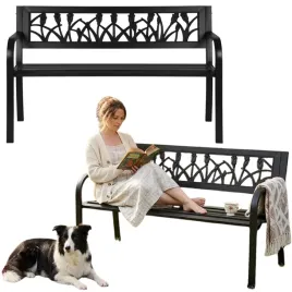 lawka-parkowa-z-oparciem-do-ogrodu-na-taras-czarna-120x50-cm