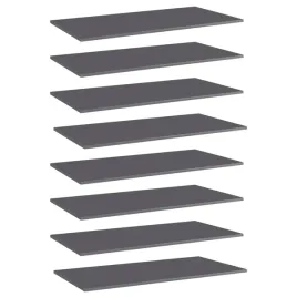 polki-na-ksiazki-8-szt-wysoki-polysk-szare-80x30x15-cm