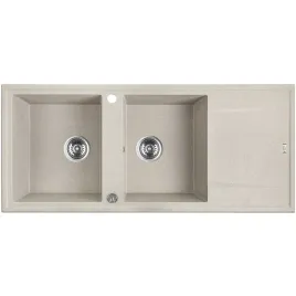 zlewozmywak-prostokatny-megalo-bezowy-90cm-2-komory-z-ociekaczem