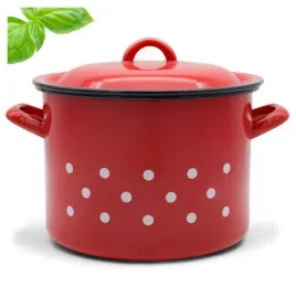 garnek-emaliowany-stalowy-z-pokrywa-uchwytami-tradycyjny-20cm-czerwony-45l