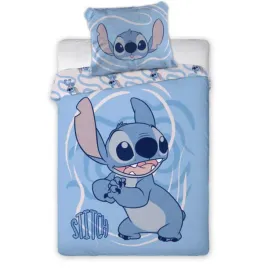 stitch-posciel-dziecieca-bawelniana-100percent-niebieska-komplet-100x135