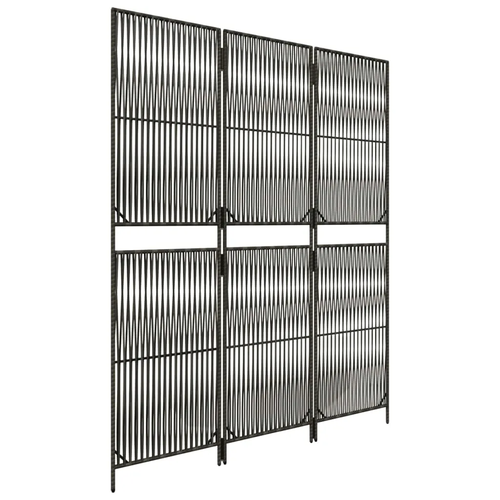 parawan-3-panelowy-szary-polirattan