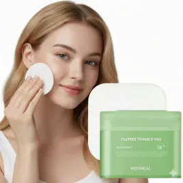 mediheal-platki-z-zielona-herbata-i-probiotykami-teatree-trouble-pad-100szt