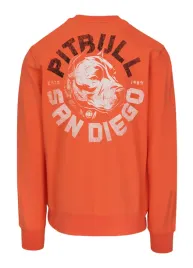 Zdjęcie produktu Bluza męska bez kaptura Pitbull Pit Bull Dog SD łososiowa pomarańczowa
