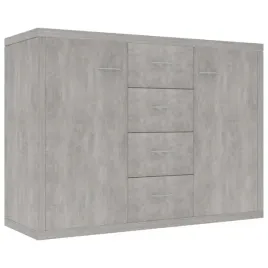 kredens-minimalistyczny-4-szuflady-2-drzwiczki-szarosc-betonu-88x30x65-cm