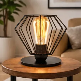 czarna-lampka-nocna-w-stylu-loft-bluebell-loft-druciany-klosz