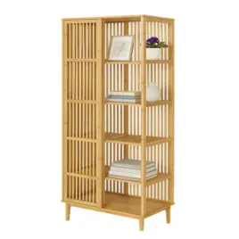 regal-na-ksiazki-stojacy-do-salonu-otwarty-szafka-bambusowa-185x80x45cm