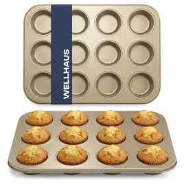 forma-do-pieczenia-muffinek-na-12-babeczek-wellhaus-zlota-blacha-stalowa