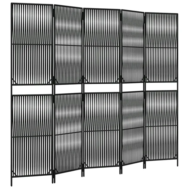 parawan-5-panelowy-czarny-polirattan