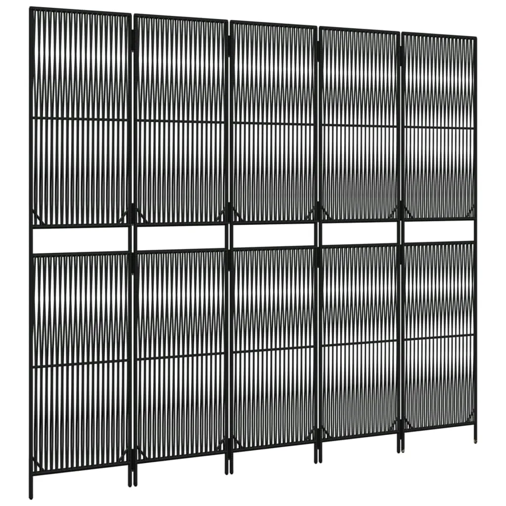 parawan-5-panelowy-czarny-polirattan