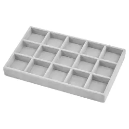 ekspozytor-na-bizuterie-welur-tacka-szary-s12-przegrody-5x3