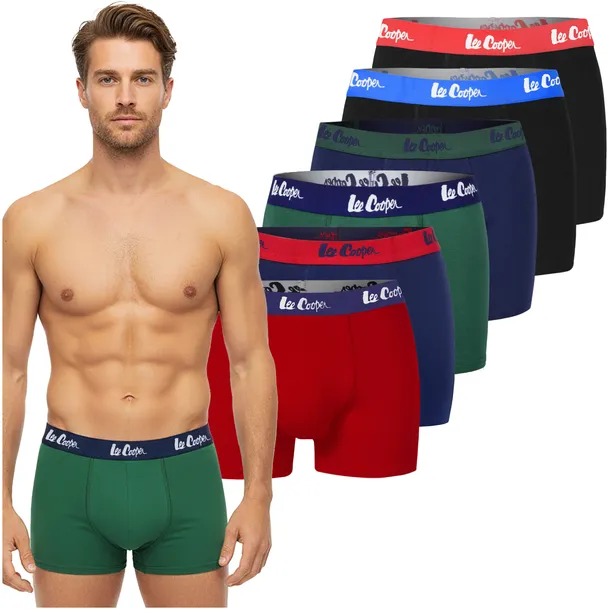 Bokserki Męskie Lee Cooper Bawełniane 6 sztuk Rozmiar M