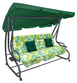hustawka-ogrodowa-rozkladana-z-daszkiem-materac-2-poduszki-zielen-dekor