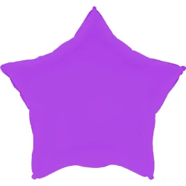 balon-foliowy-w-ksztalcie-gwiazdki-matowy-fioletowy-45-cm