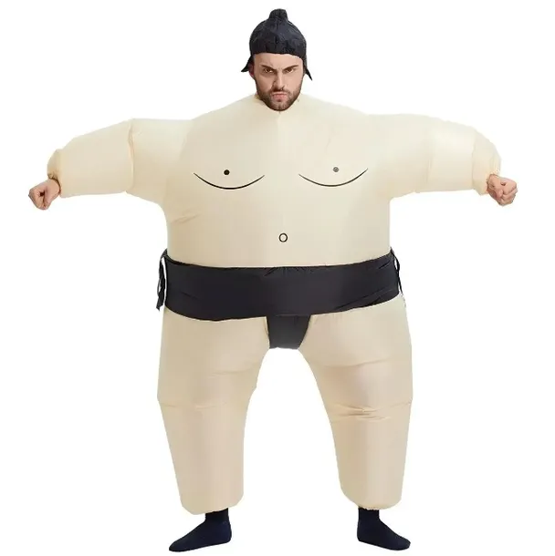 Nadmuchiwany kostium sumo dla dorosłych 150–200 cm z wentylatorem