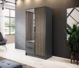 szafa-z-lustrem-nelly-2d-105cm-grafit-stan-nowy