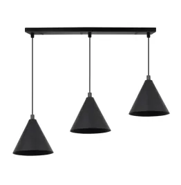 lampa-sufitowa-wiszaca-zyrandol-czarny-stozek-potrojny-kuchenny-14cm-e14