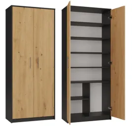 regal-oliv-2d-antracyt-artisan-na-dokumenty-biurowy-dwudrzwiowy-zamykany