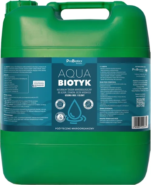 Aquabiotyk - preparat do stawu, oczka wodnego usuwa glony, muł 20L